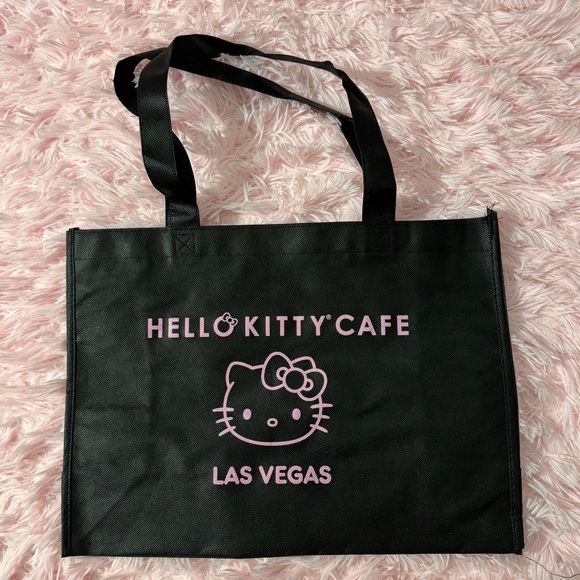 Hello Kitty Handbags - 🖤Hello Kitty Cafe - Las Vegas Reusable Tote Brand New - Never Used (Black)